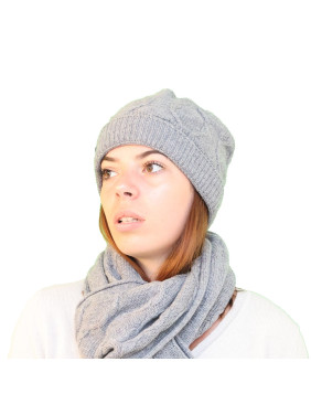Bonnet cachemire femme torsades