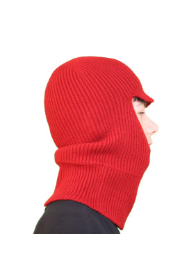 Bonnet passe montagne cagoule rouge