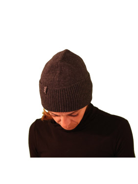 Bonnet classique pure laine - anthracite