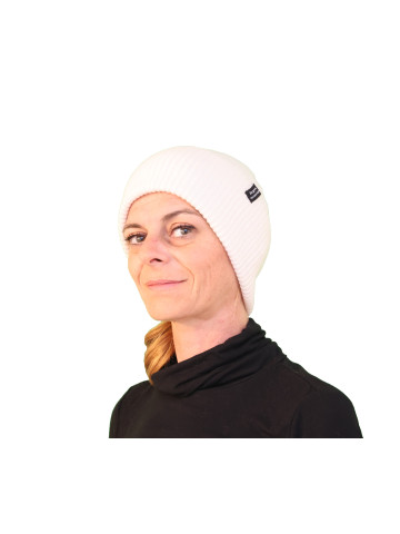 Bonnet classique pure laine - blanc