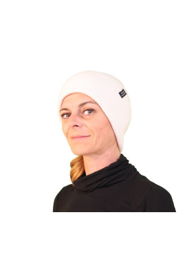 Bonnet classique pure laine - blanc