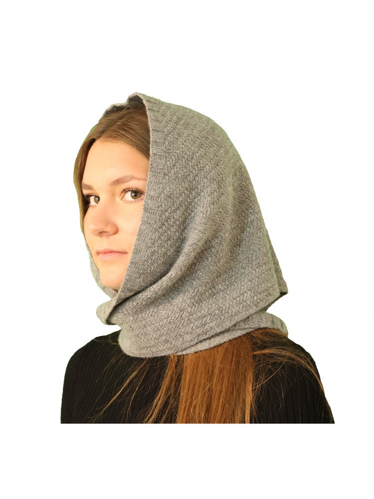 Triangle foulard laine gris Triangle foulard laine gris