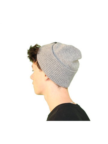 Bonnet robuste pure laine homme - gris