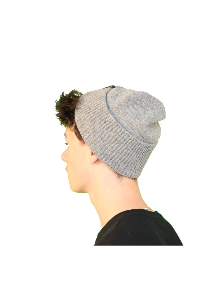 Bonnet robuste pure laine homme - gris