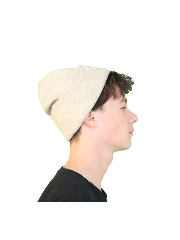 Bonnet robuste pure laine homme - écru Bonnet robuste pure laine homme - écru