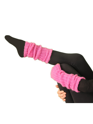 Guêtres bras et jambes mohair fuchsia