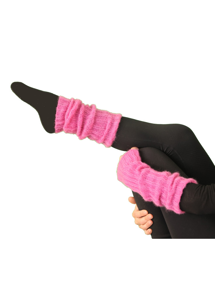 Guêtres bras et jambes mohair fuchsia Guêtres bras et jambes mohair fuchsia