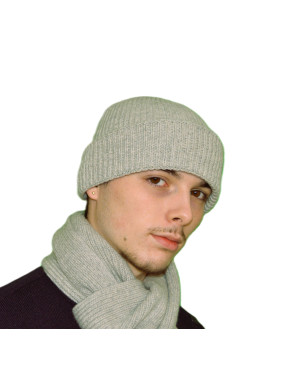 Bonnet fil recyclé Gris Clair
