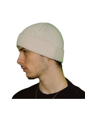 Bonnet cachemire recyclé écru