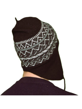 Bonnet Péruvien cachemire noir