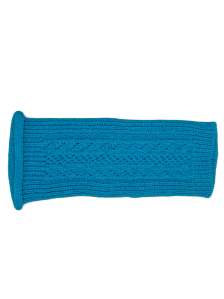 Mitaines fantaisie pure laine femme - bleu lagon Mitaines fantaisie pure laine femme - bleu lagon