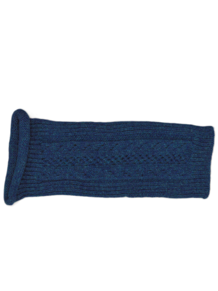 Mitaines fantaisie pure laine femme - Bleu Jean Mitaines fantaisie pure laine femme - Bleu Jean