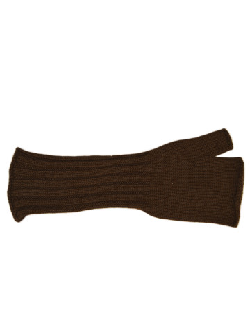 Mitaines longues pur cachemire homme - marron foncé
