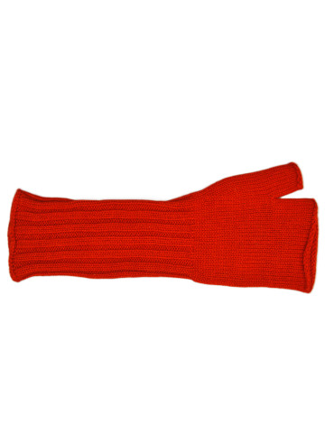 Mitaines longues pur cachemire femme - rouge
