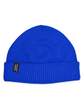 Bonnet cachemire recyclé bleu électrique