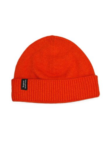 Bonnet cachemire recyclé orange
