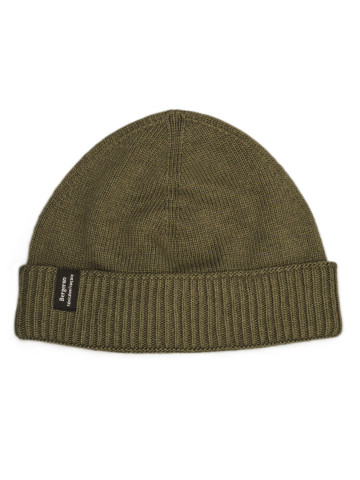 Bonnet cachemire recyclé vert militaire