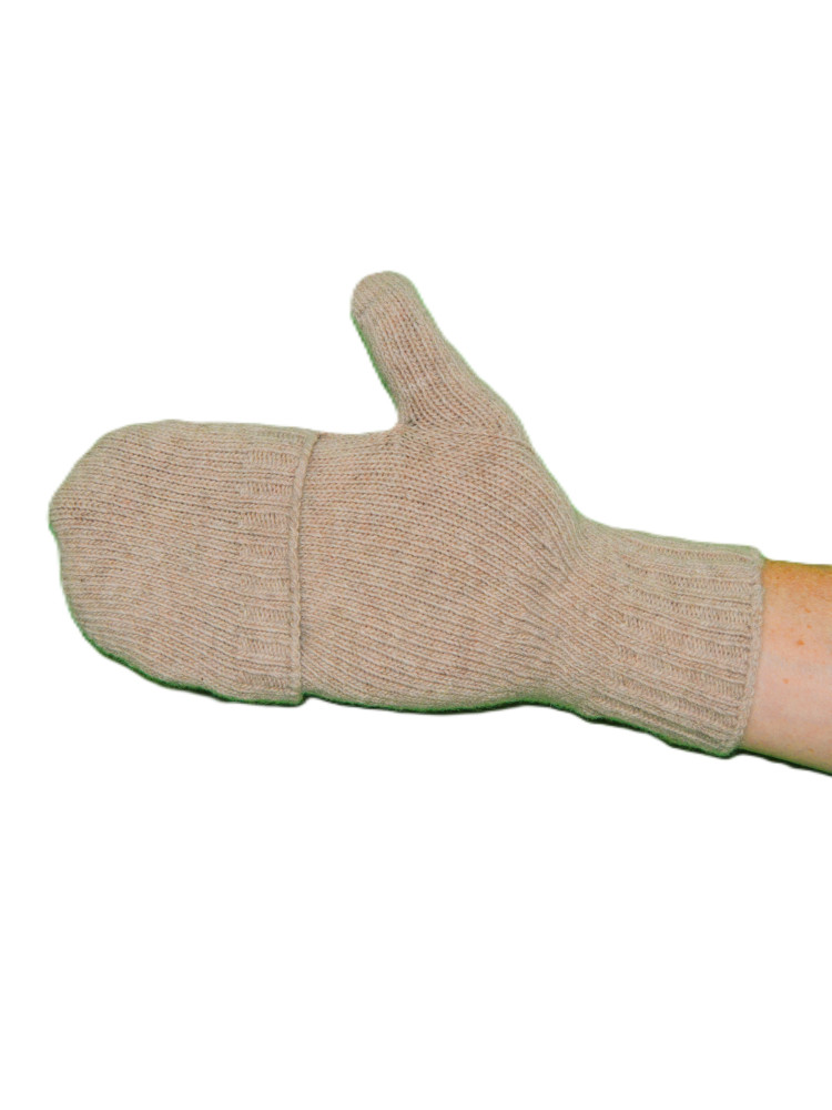 Mitaines moufles beige Mitaines moufles beige