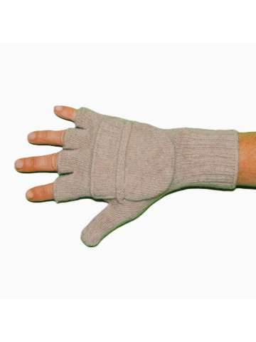 Mitaines moufles beige