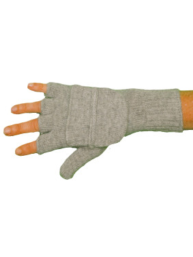 Mitaines moufles gris clair