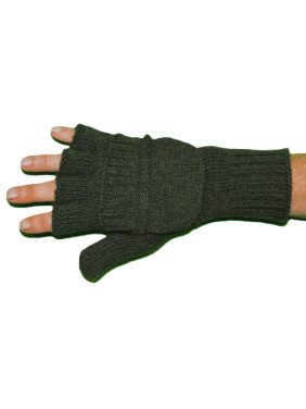 Mitaines moufles marron