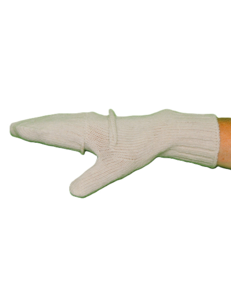 Mitaines moufles blanc Mitaines moufles blanc