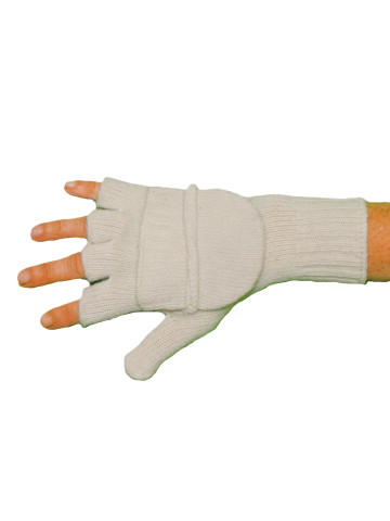 Mitaines moufles blanc