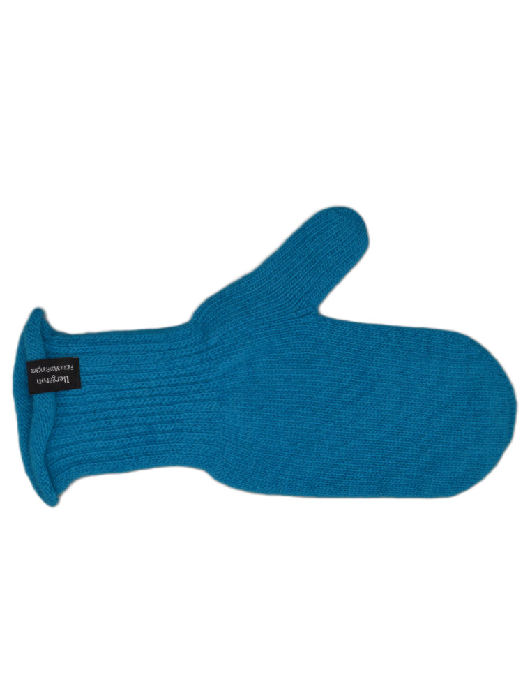 Moufles pure laine femme - bleu lagon Moufles pure laine femme - bleu lagon