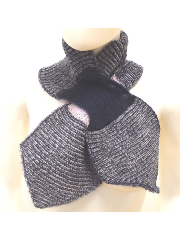 Écharpe cravate Mohair Marine Écharpe cravate Mohair Marine