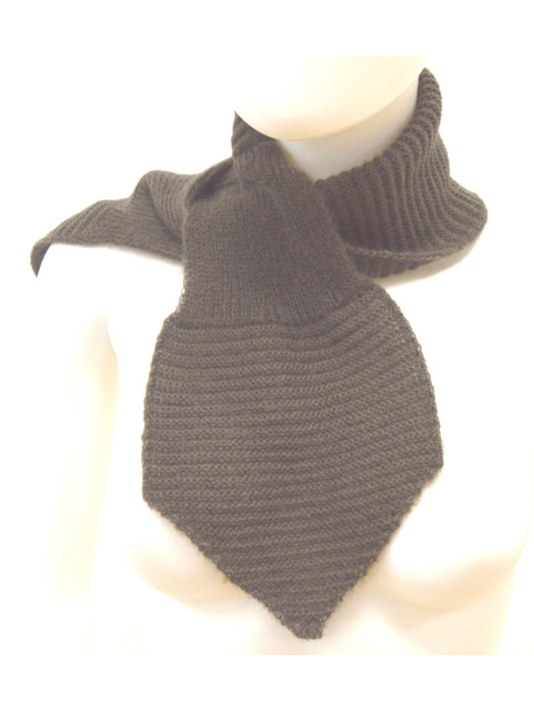 Écharpe cravate Mohair Marron Écharpe cravate Mohair Marron