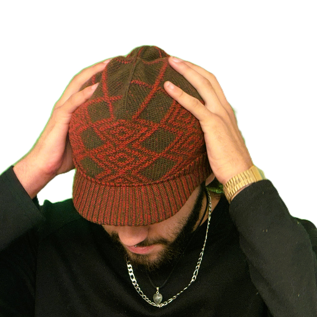 Casquette bonnet laine - Kaki