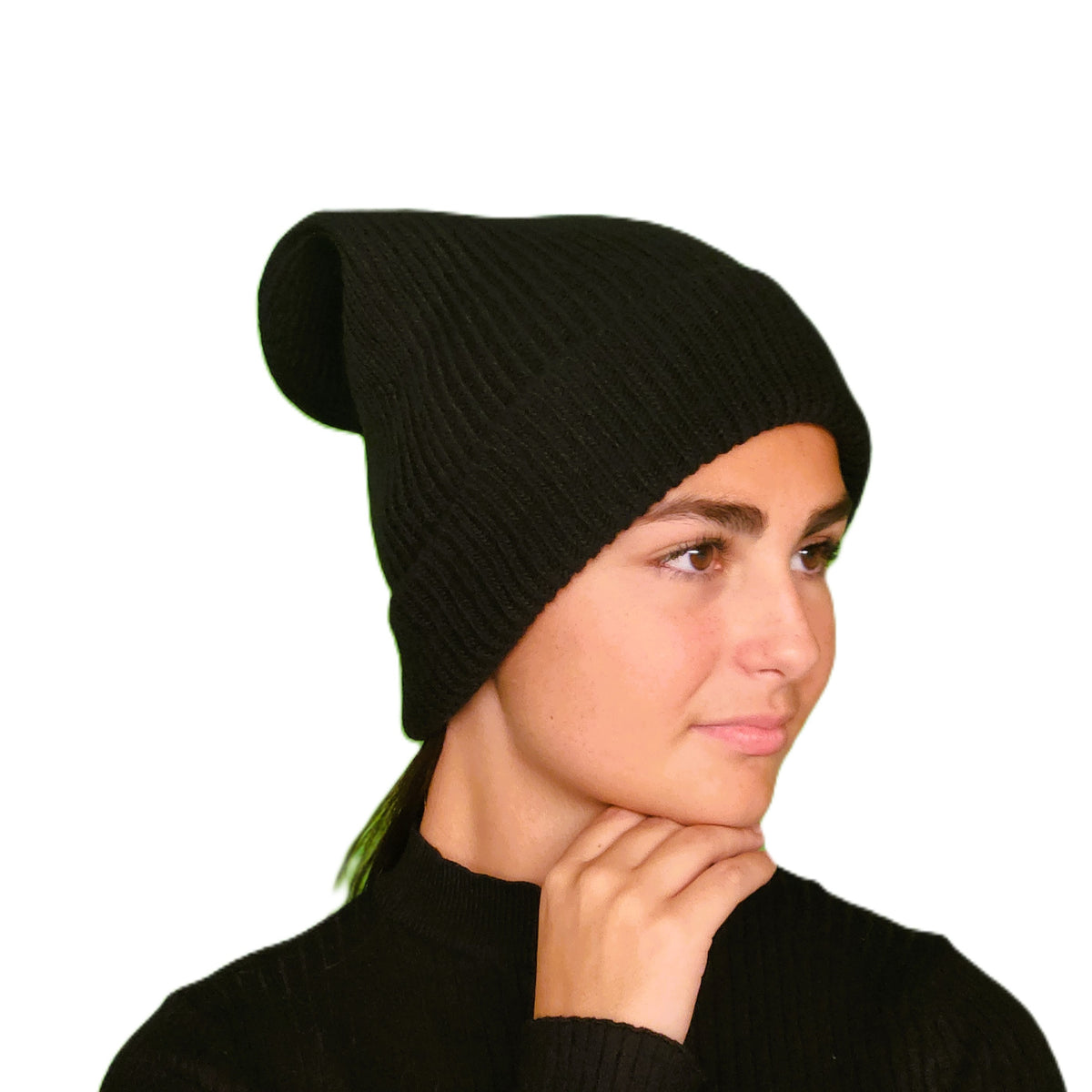 Women's loose wool beanie