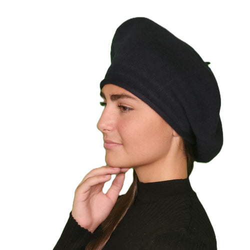 Béret laine femme marine