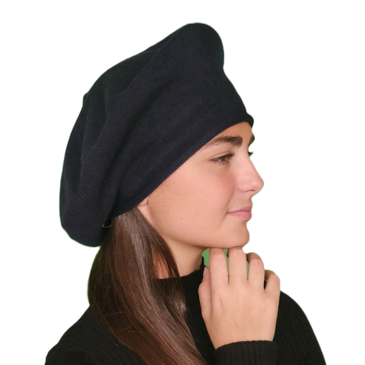 Béret laine femme marine