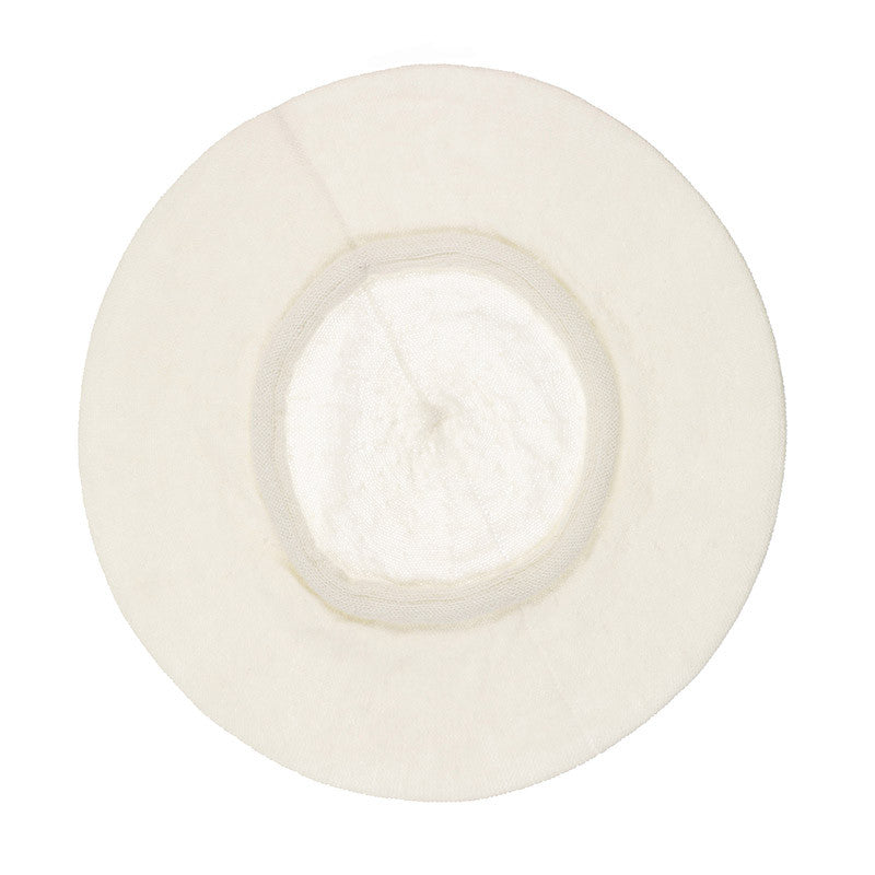 Béret femme cachemire - écru