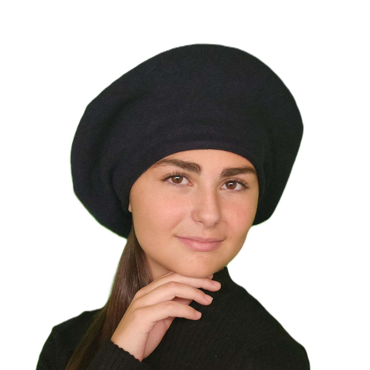 Béret laine femme marine