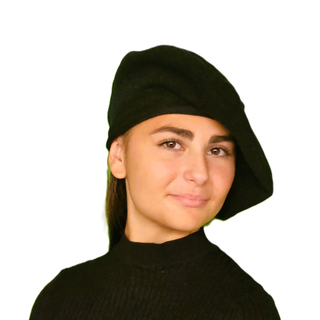 Béret laine femme noir