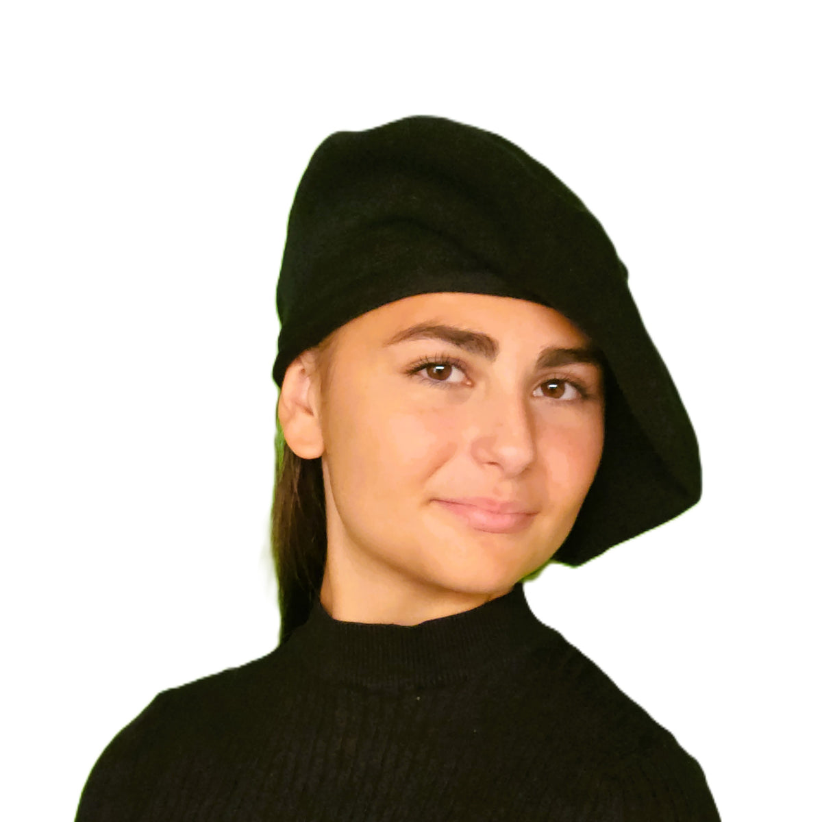 Béret laine femme noir