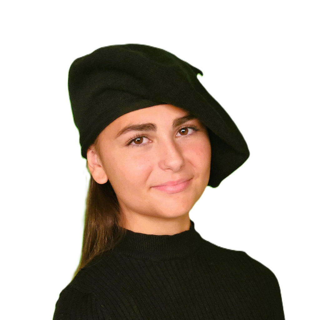 Béret laine femme noir