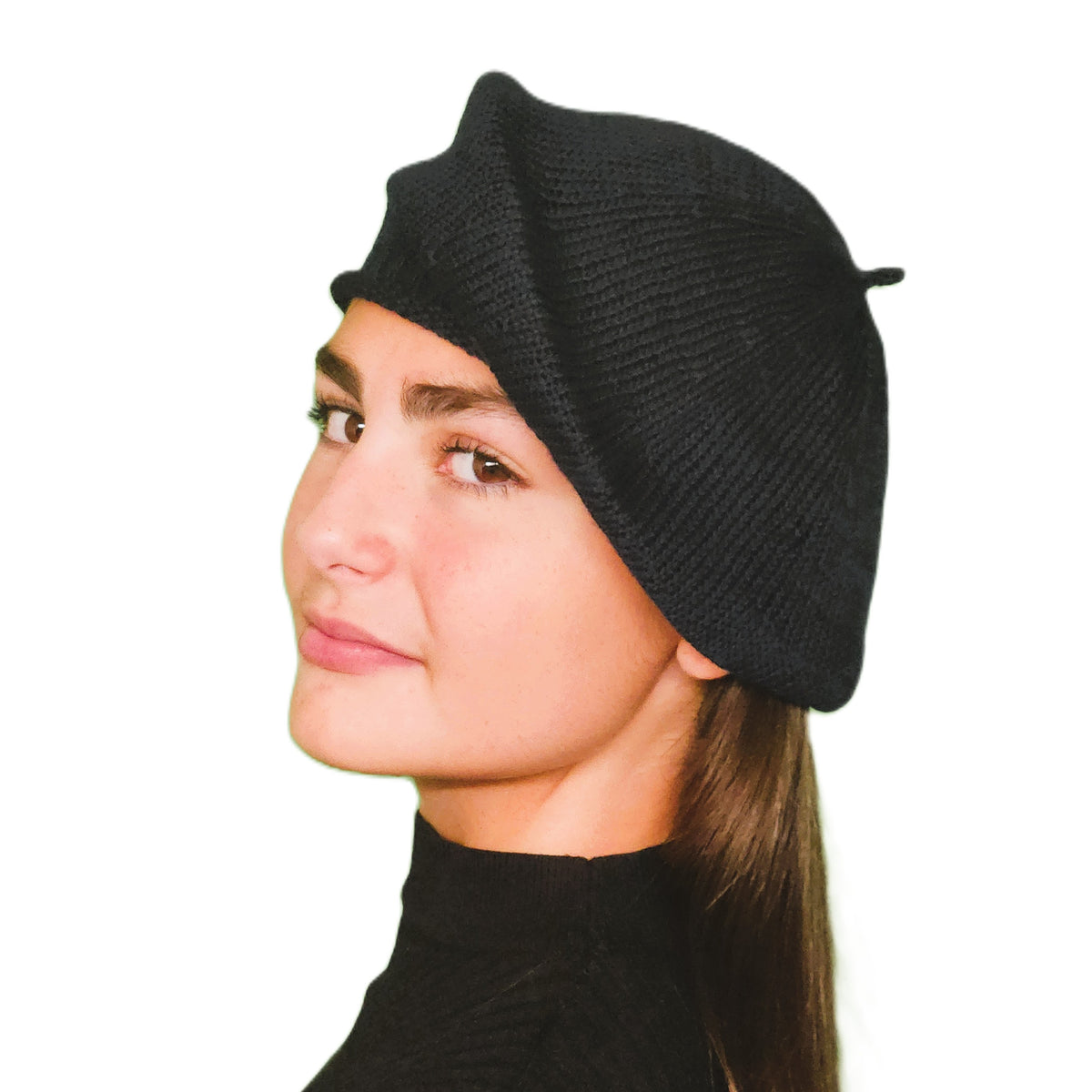 Petit béret coton marine