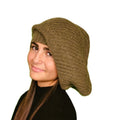 Bonnet Rasta femme marron