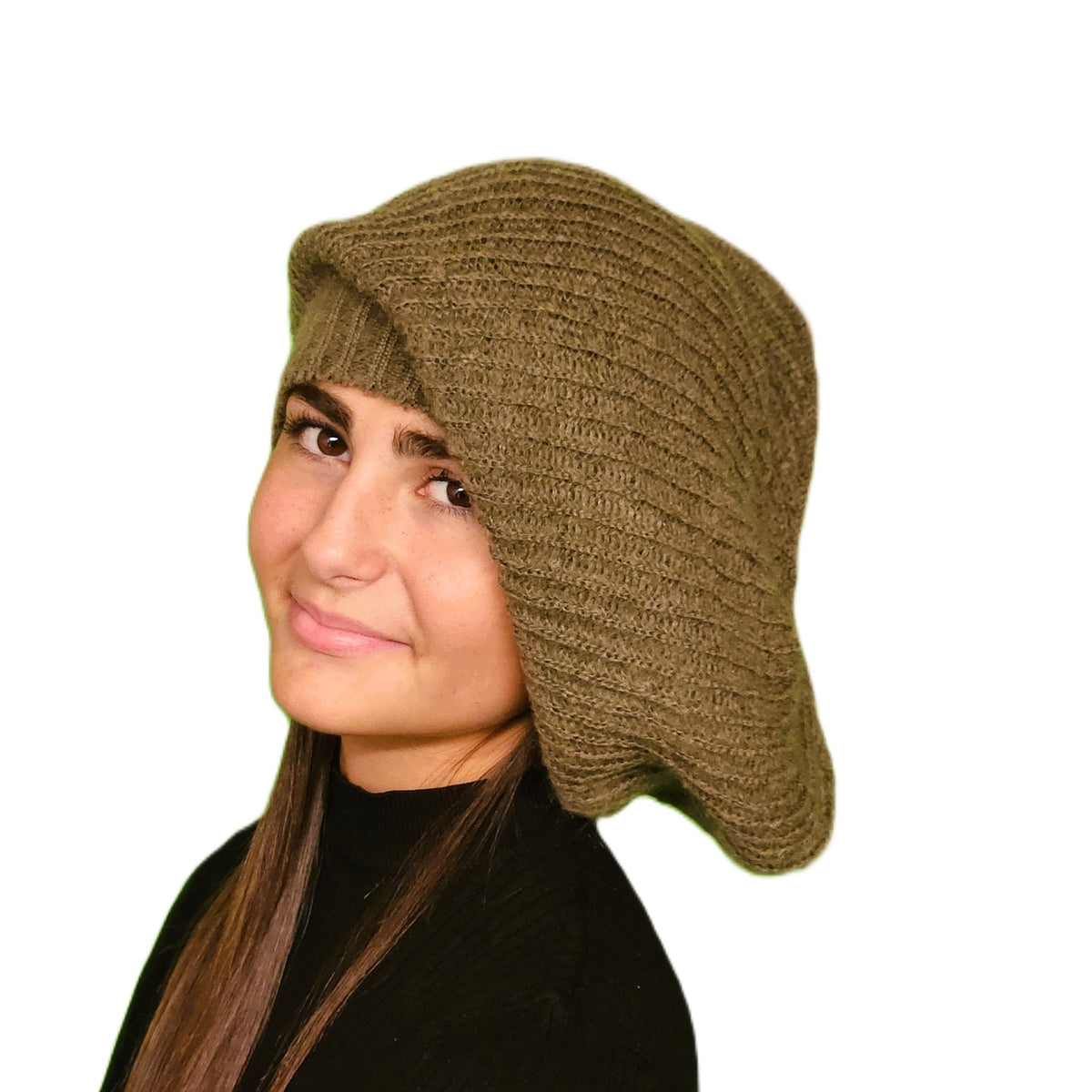 Bonnet Rasta femme marron