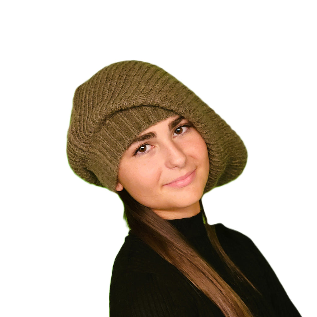 Bonnet Rasta femme marron