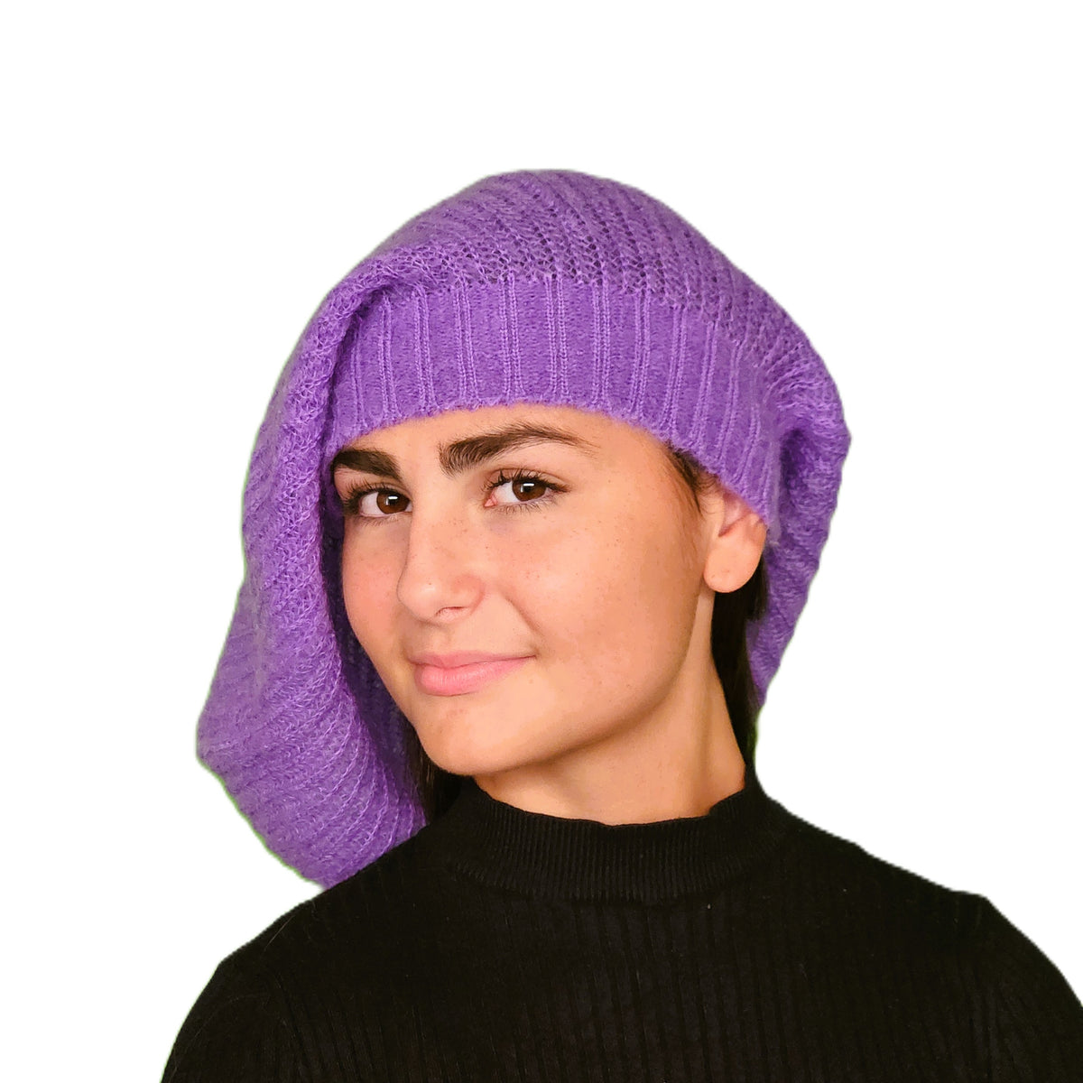 Bonnet Rasta femme lilas