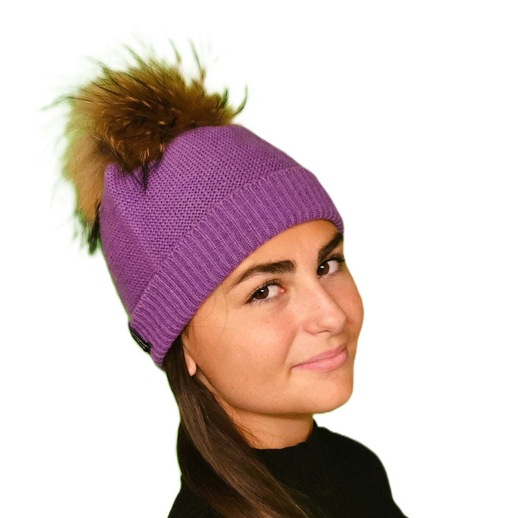 Bonnet cachemire Pompon