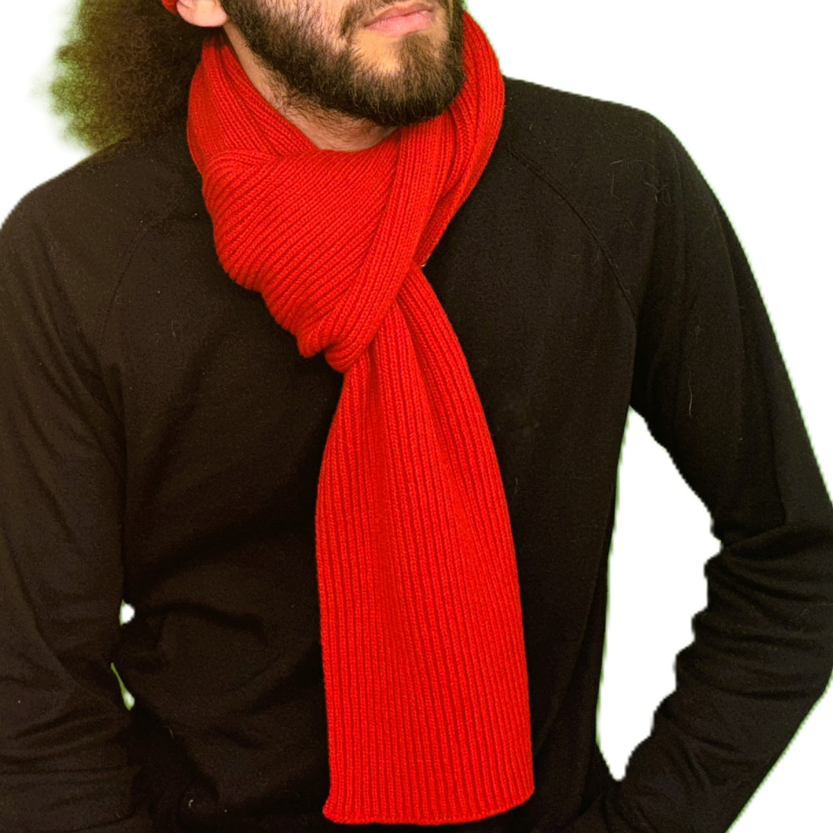 Écharpe homme éco-conception - rouge