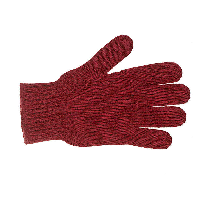 Gants classiques pure laine - rouge