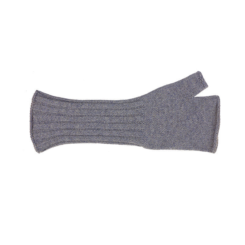 Mitaines longues pure cachemire homme - gris