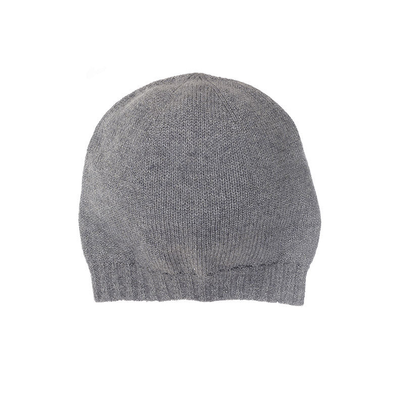 Bonnet profond cachemire brillant femme - gris