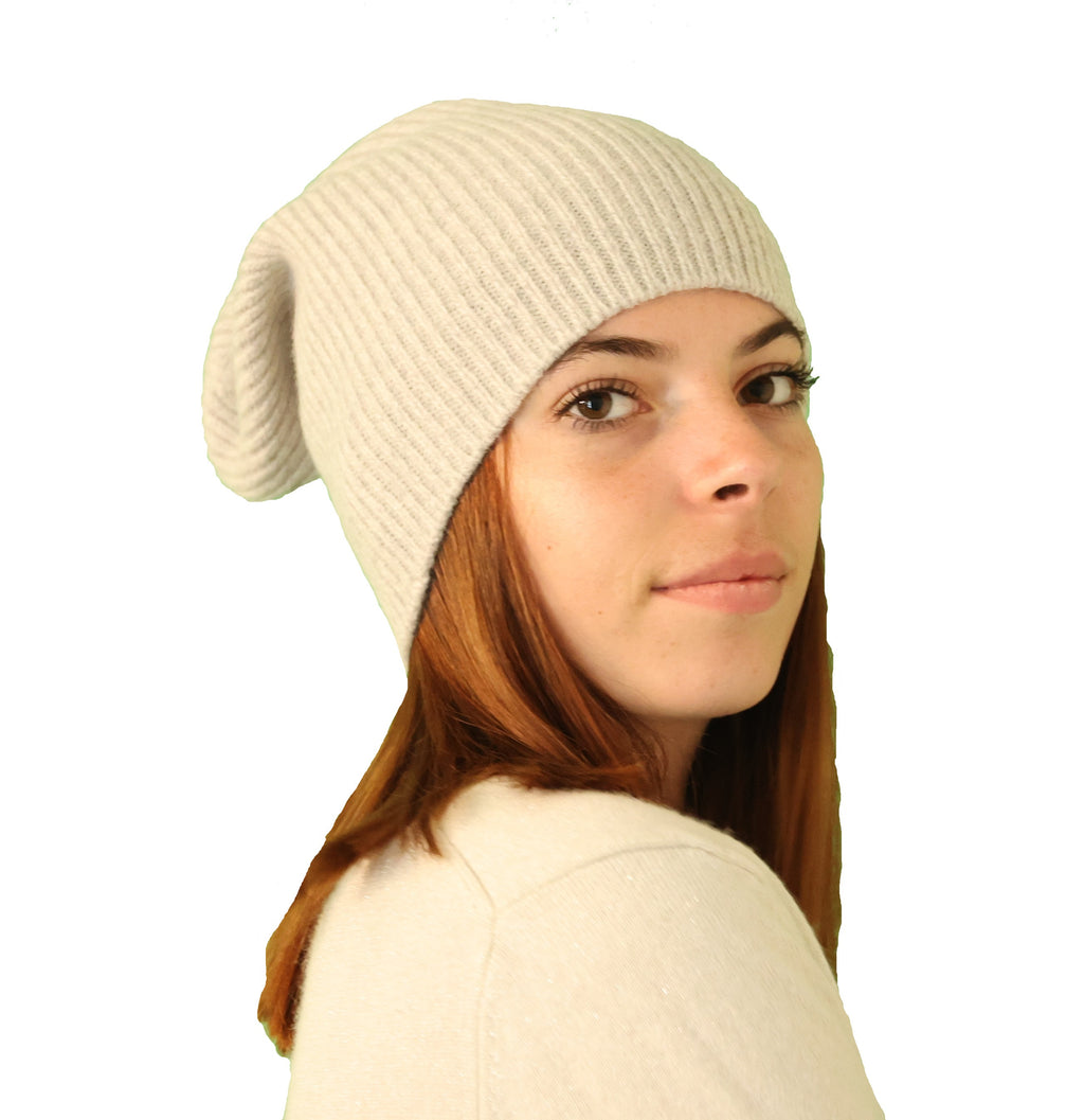 grand bonnet loose laine noir
